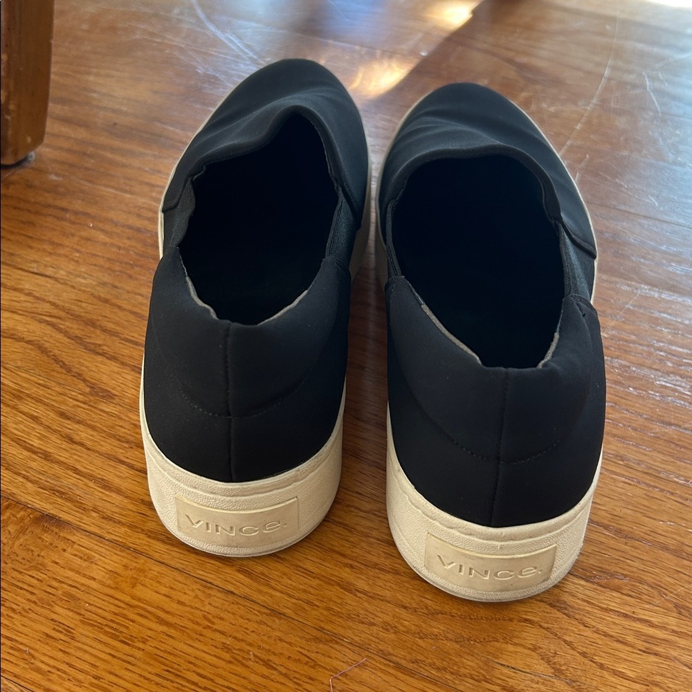 Vince. black platform sneakers - Picture 3 of 6